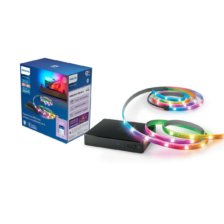 Philips WiZ HDMI Sync Box with TV Backlight Gradient LED Strip – For 55”-65”/ 75”-85” TVs