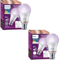 PHILIPS 9W B22 LED Bulb Warm White, Pack of 2
