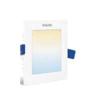 Philips polycarbonate Smart Wi-Fi LED Downlighter 5-Watt Square Wiz Connected...